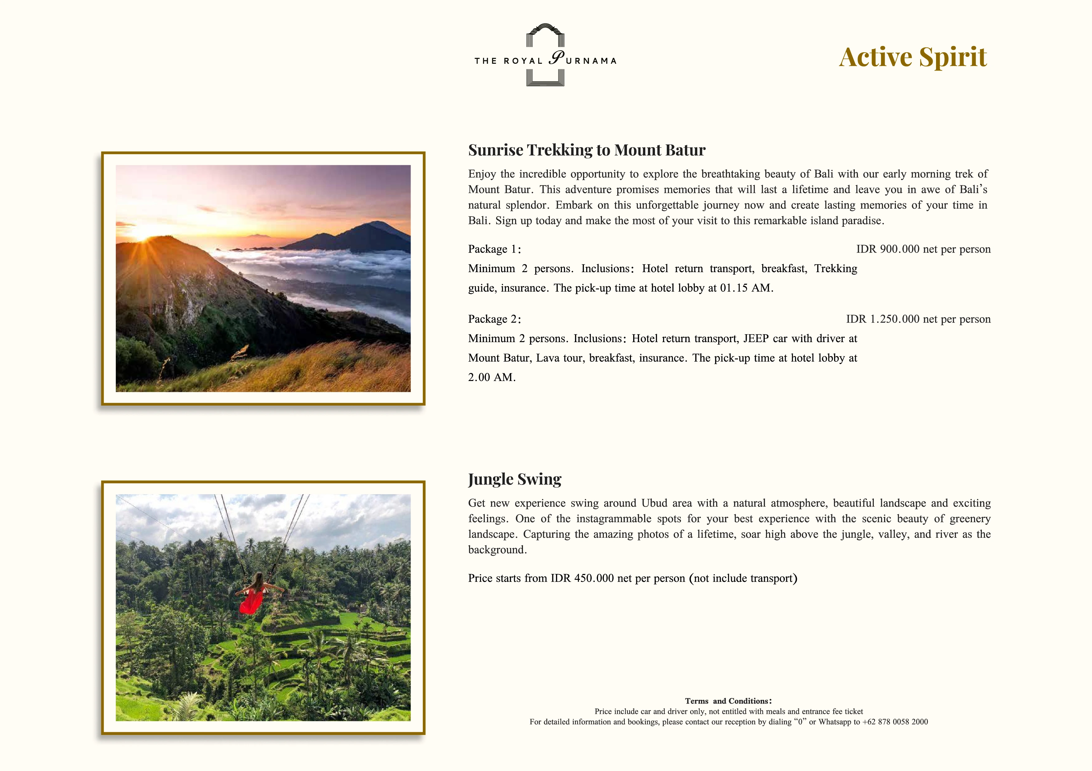 Bespoke experiences at The Royal Purnama - page 04