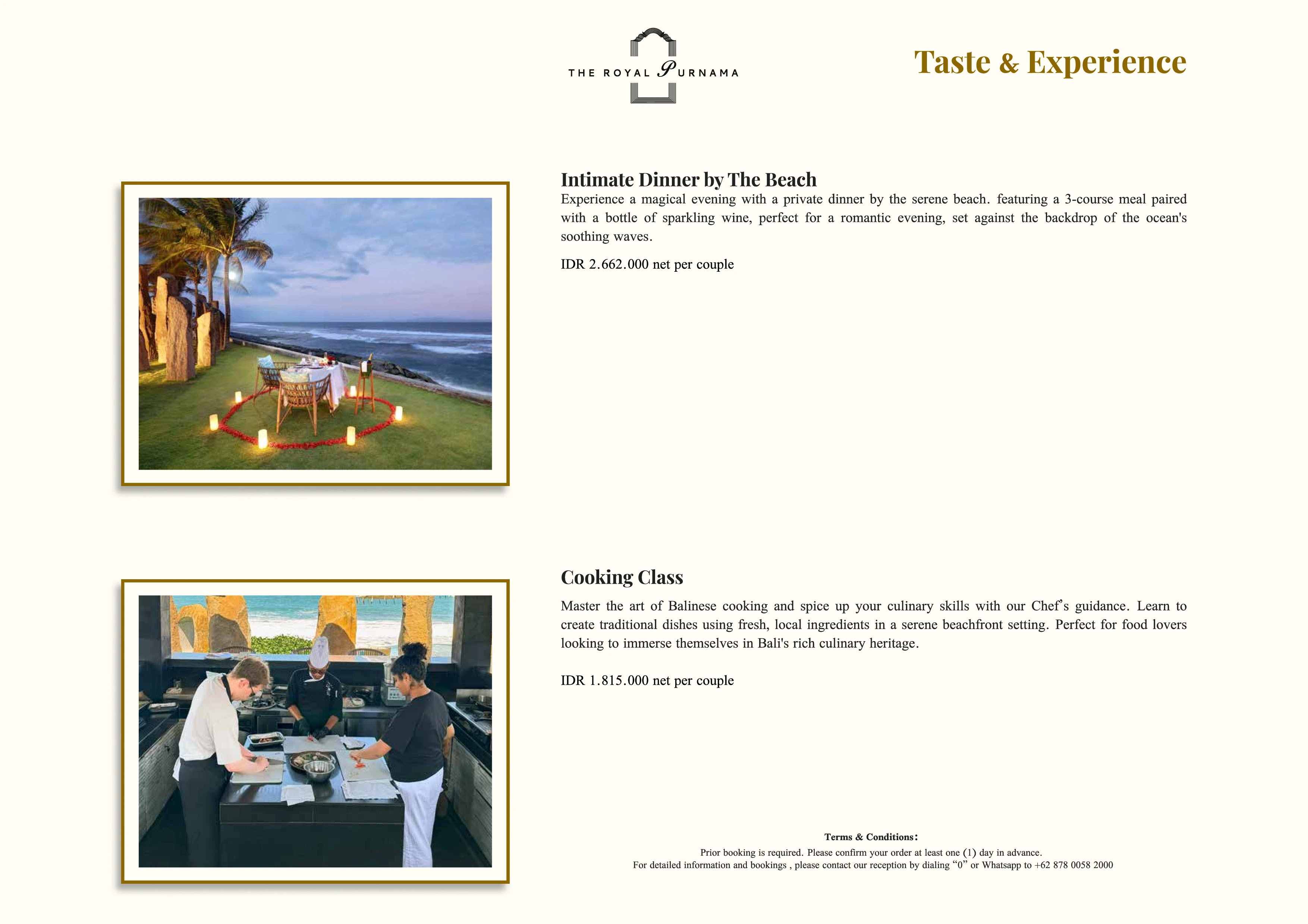 Bespoke experiences at The Royal Purnama - page 15