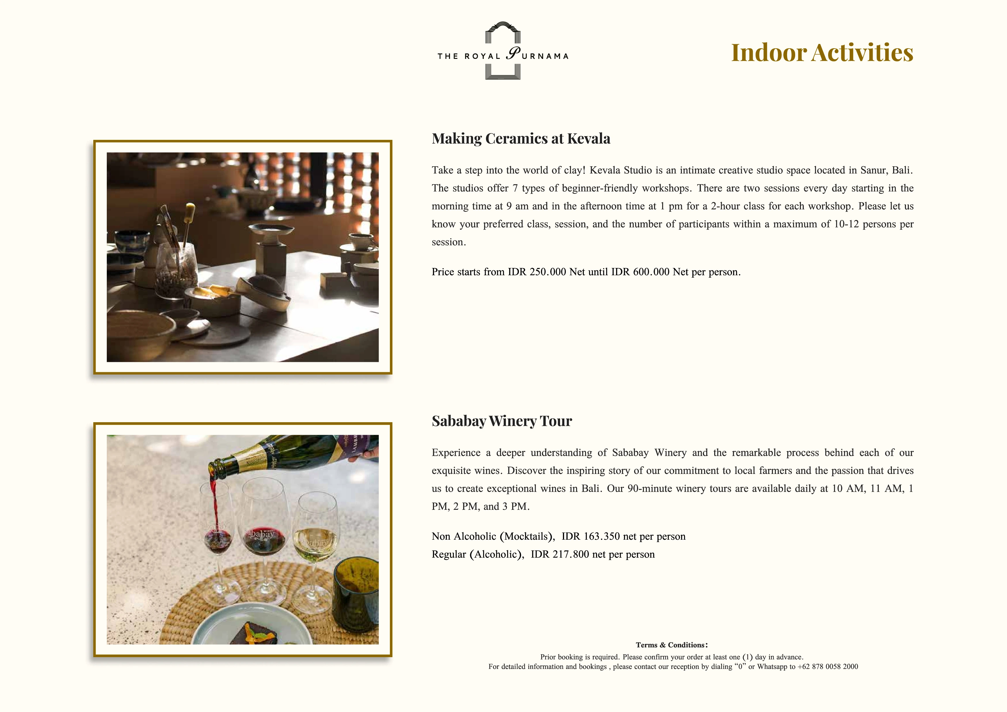 Bespoke experiences at The Royal Purnama - page 20