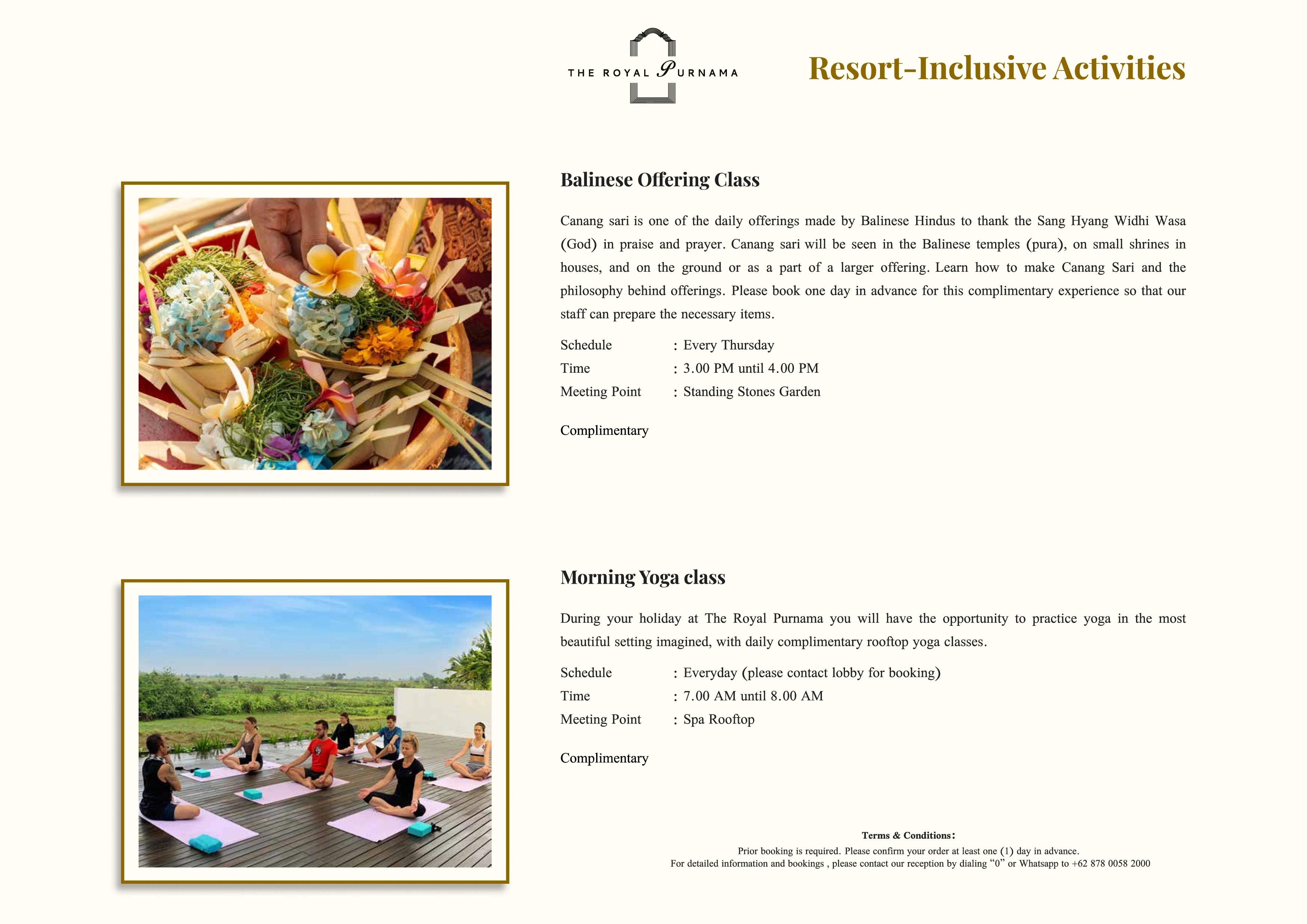 Bespoke experiences at The Royal Purnama - page 25