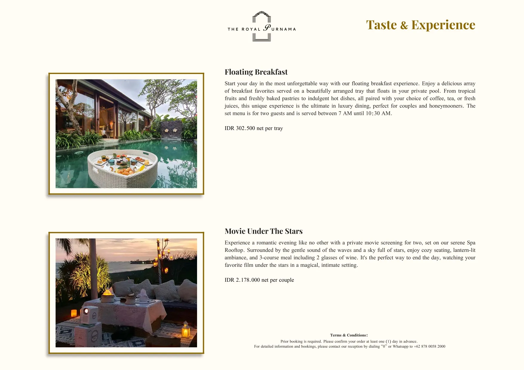 Bespoke experiences at The Royal Purnama - page 10