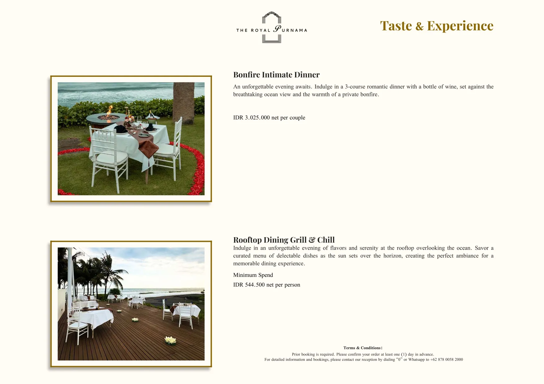 Bespoke experiences at The Royal Purnama - page 11