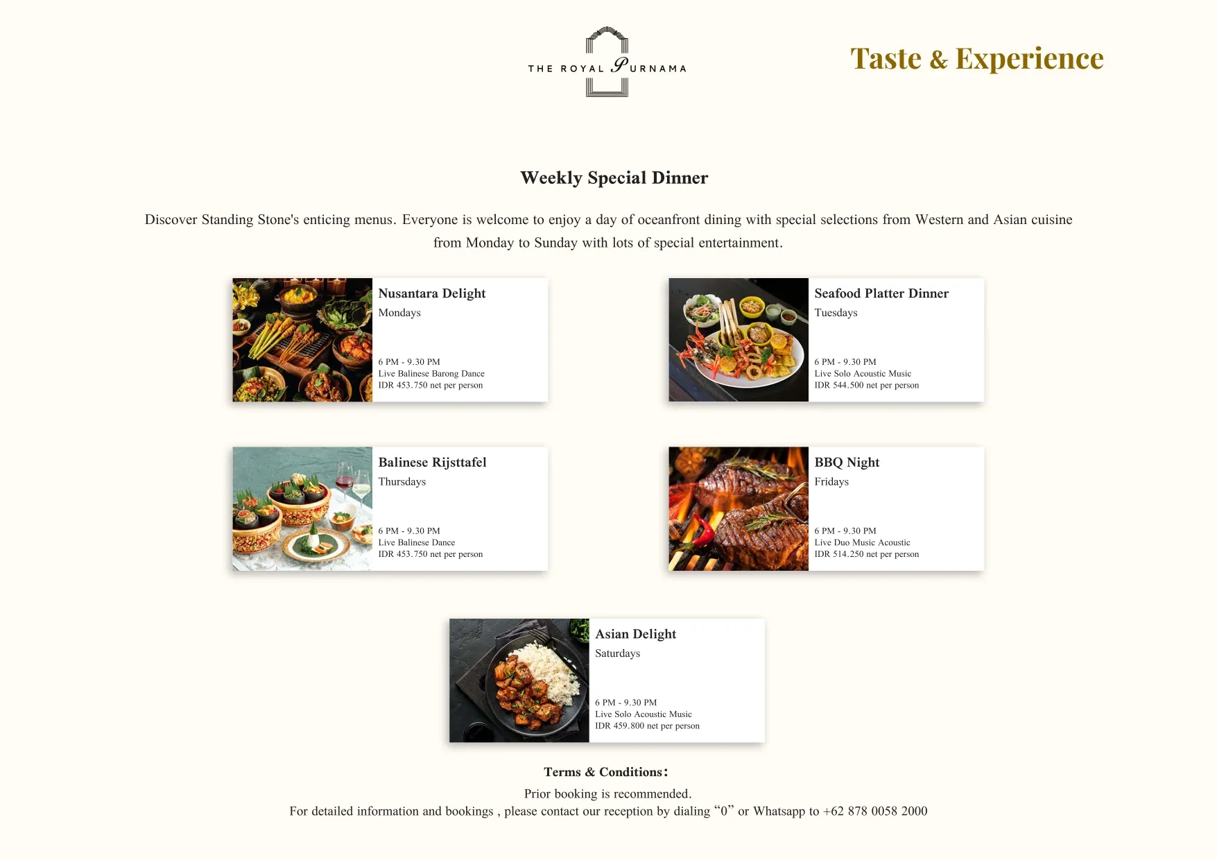 Bespoke experiences at The Royal Purnama - page 13