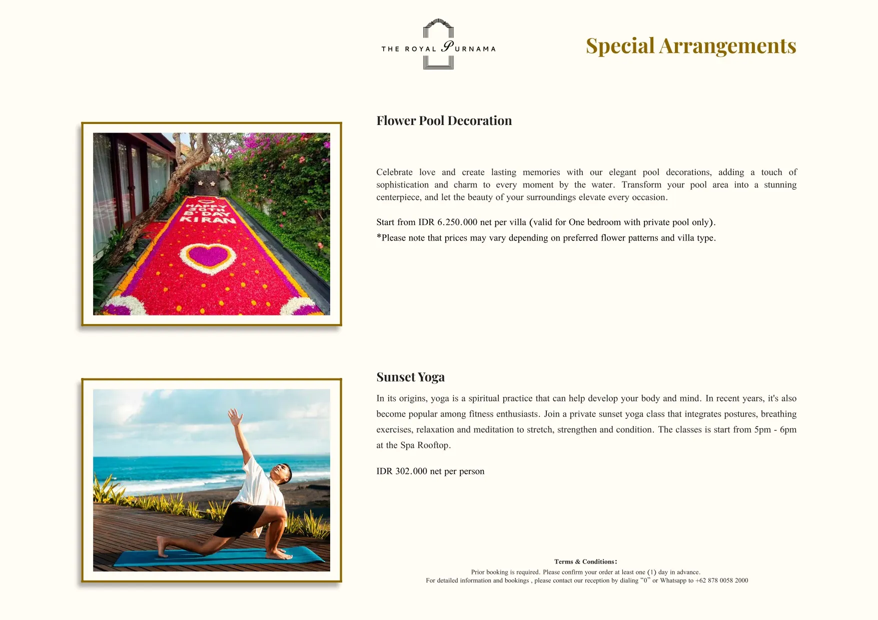 Bespoke experiences at The Royal Purnama - page 15