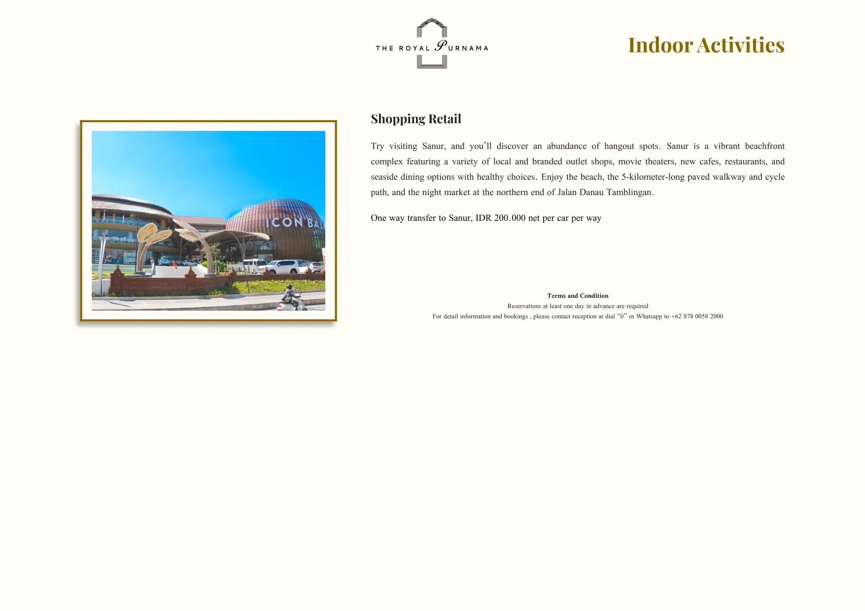 Bespoke experiences at The Royal Purnama - page 19
