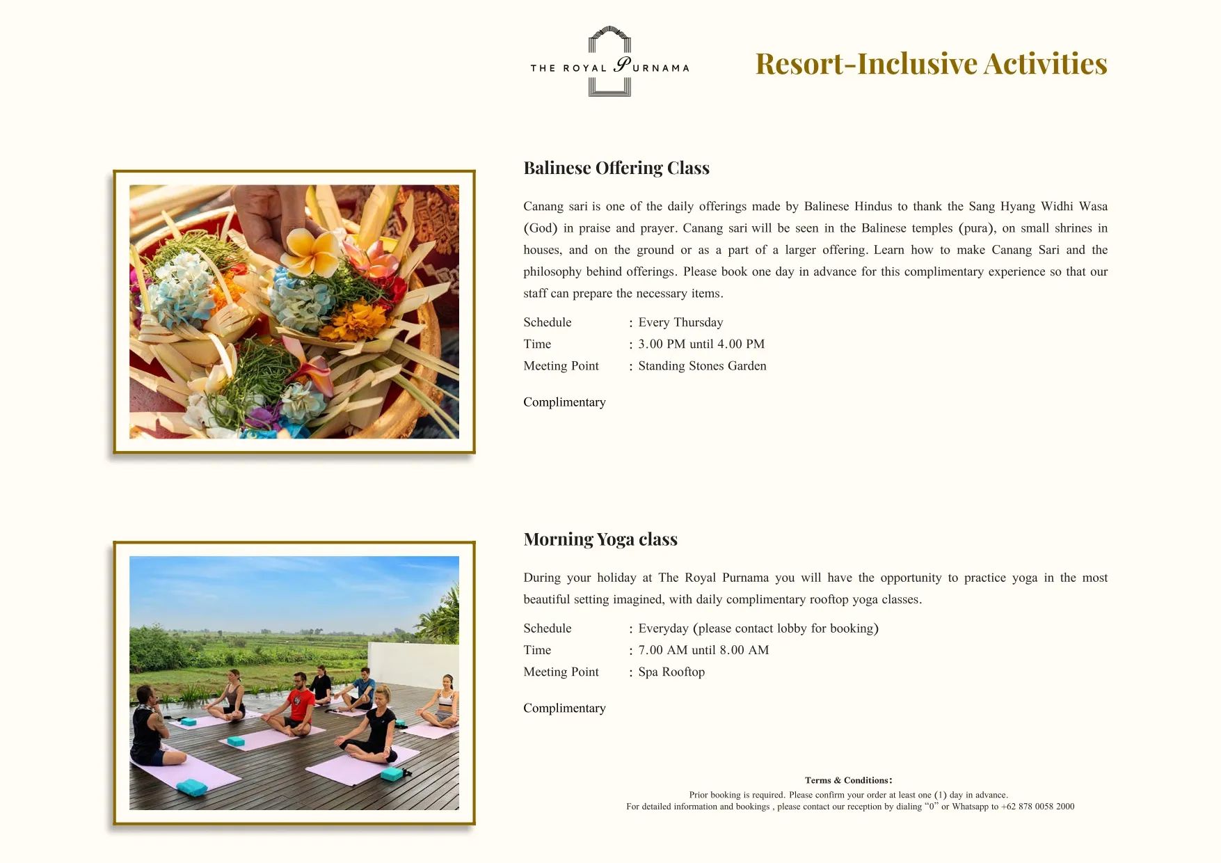 Bespoke experiences at The Royal Purnama - page 22