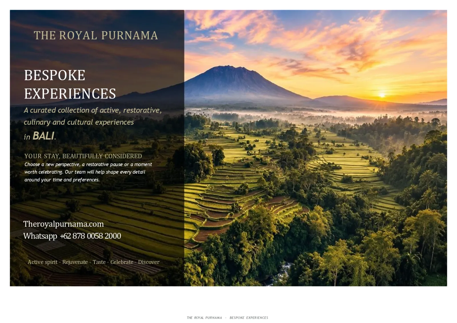 Bespoke experiences at The Royal Purnama - page 01