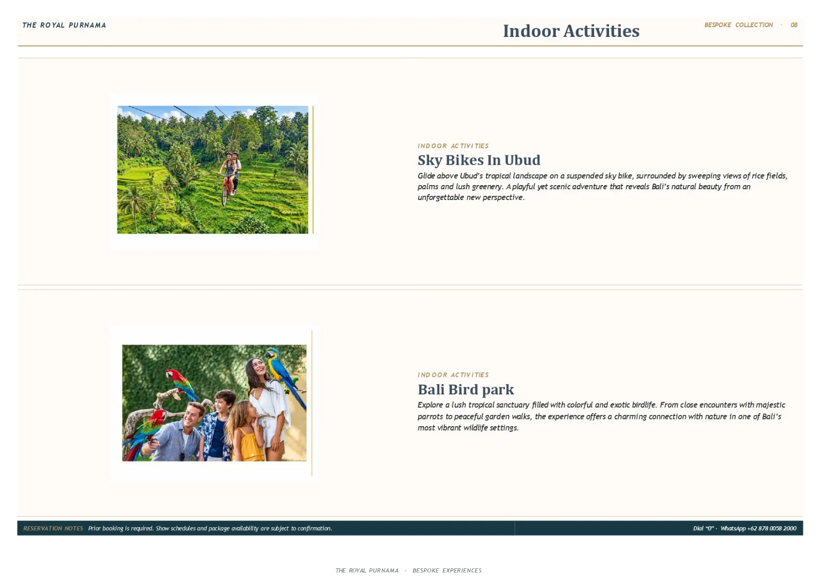 Bespoke experiences at The Royal Purnama - page 08