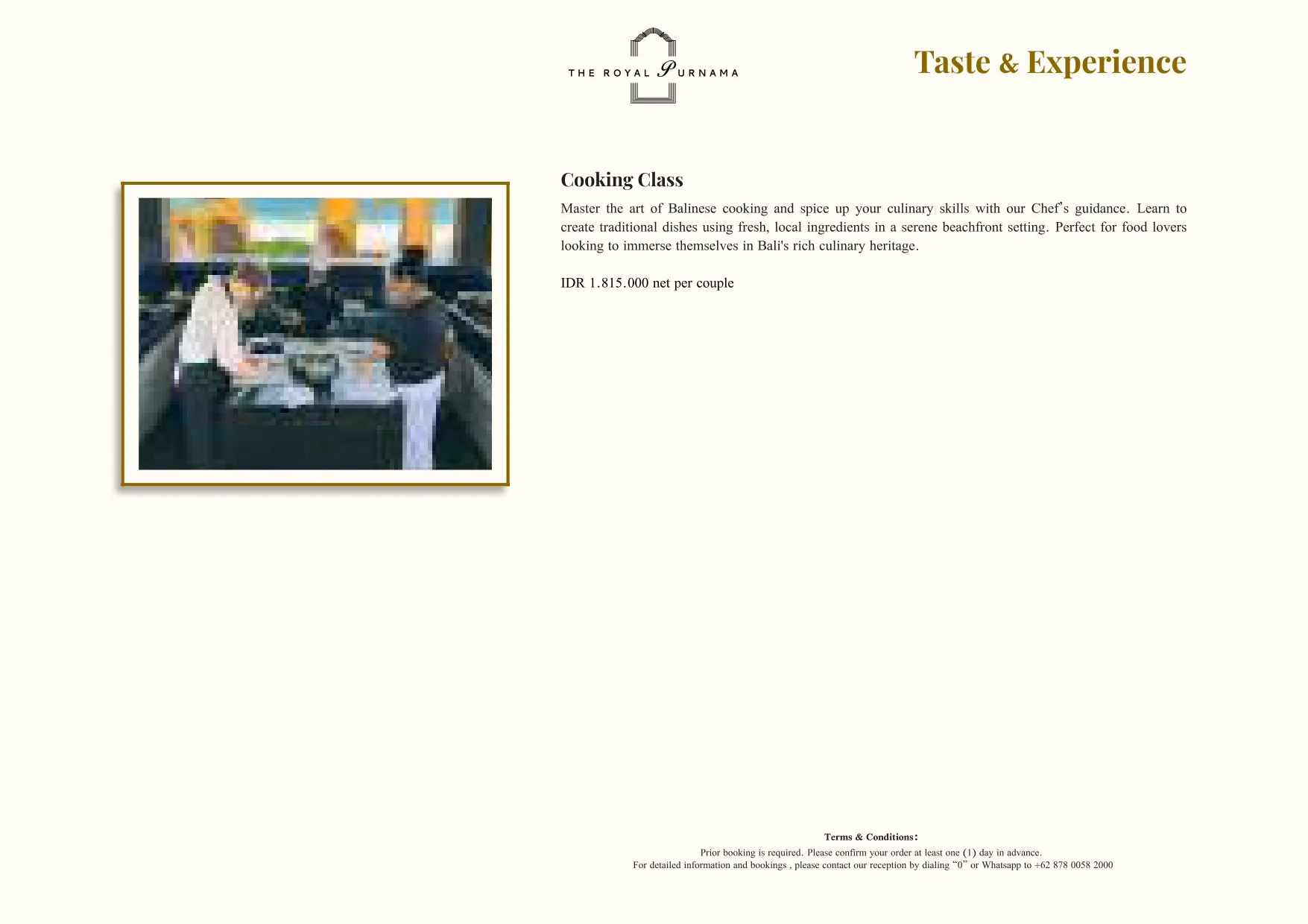 Bespoke experiences at The Royal Purnama - page 16