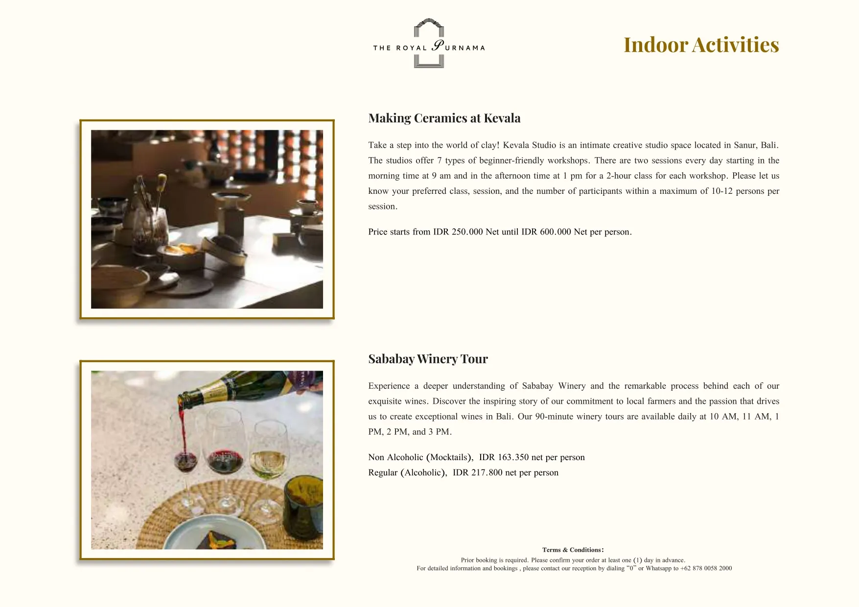 Bespoke experiences at The Royal Purnama - page 21