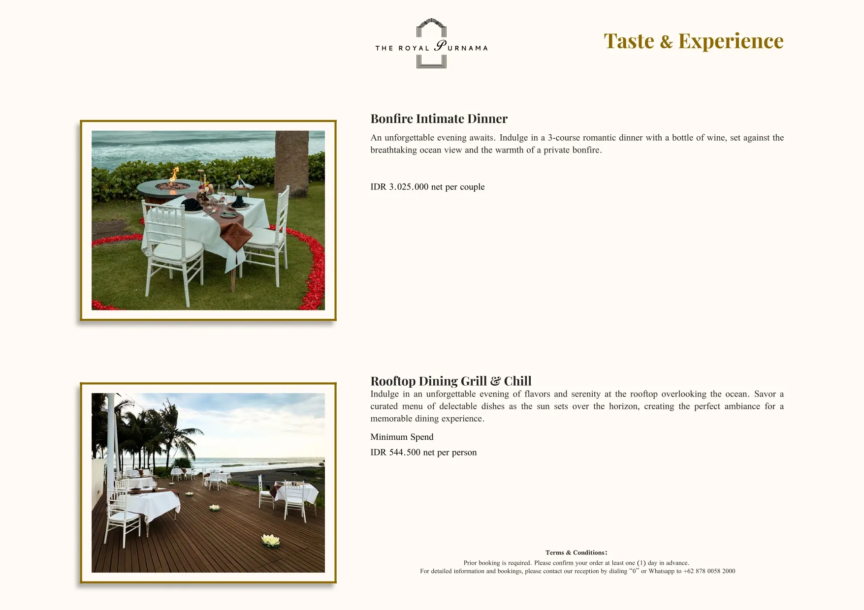 Bespoke experiences at The Royal Purnama - page 14
