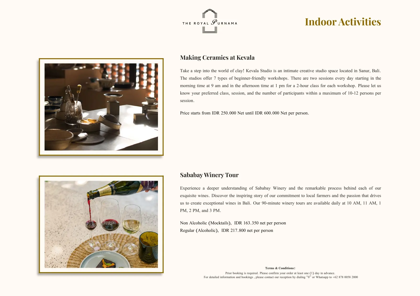 Bespoke experiences at The Royal Purnama - page 20