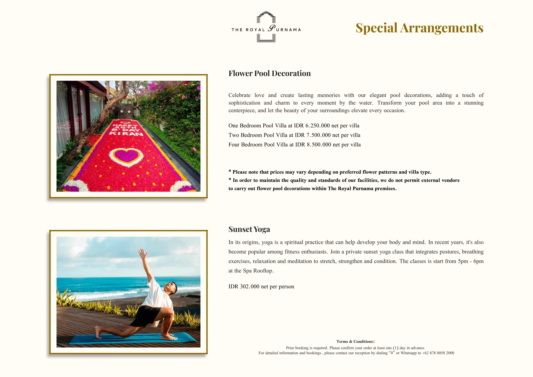 Bespoke experiences at The Royal Purnama - page 18