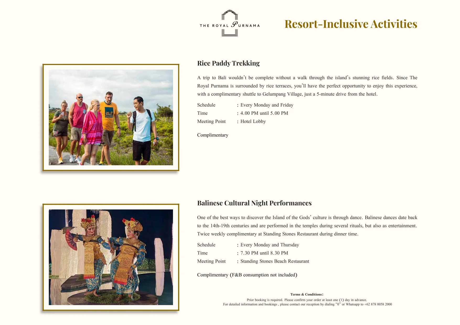 Bespoke experiences at The Royal Purnama - page 24