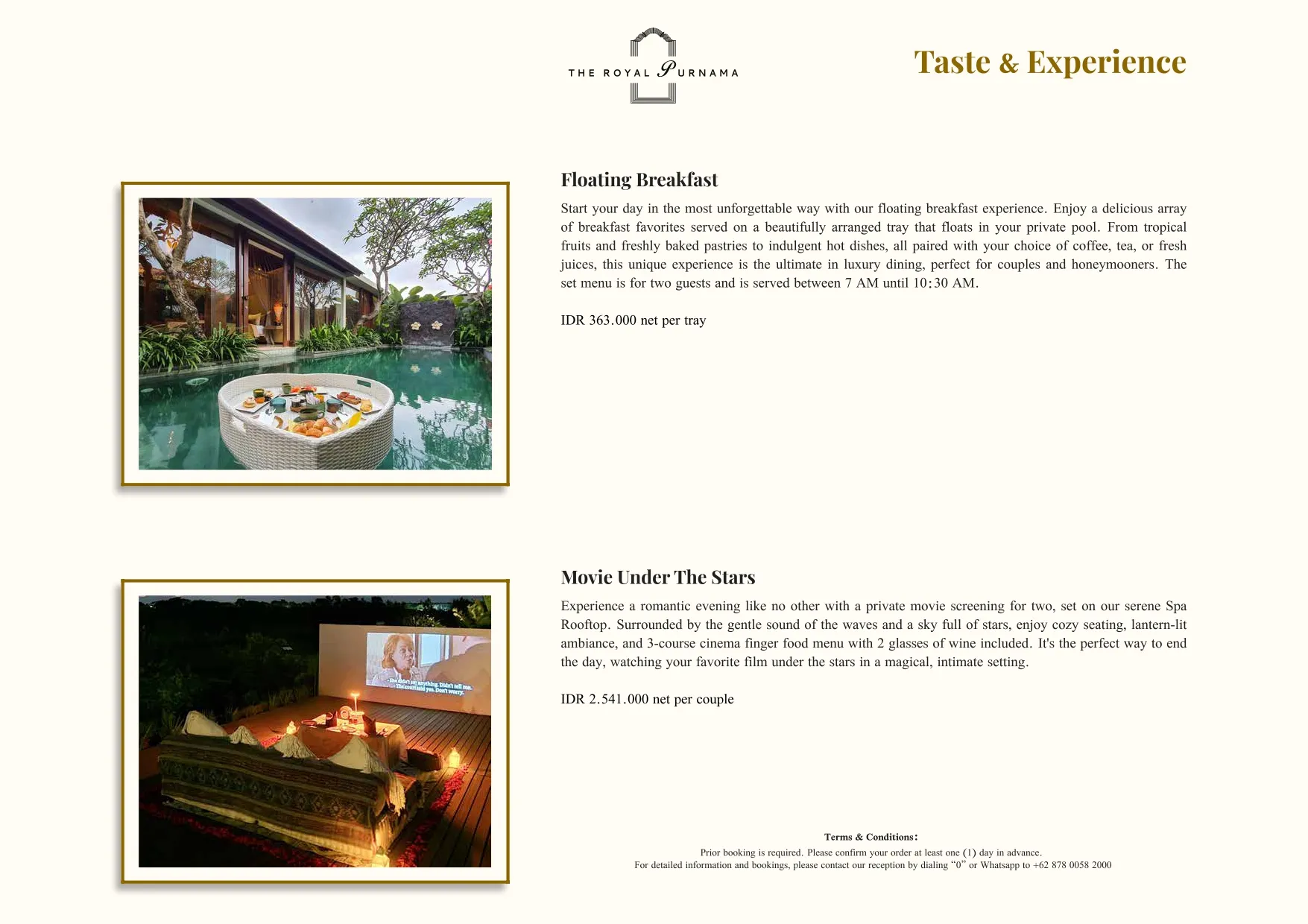 Bespoke experiences at The Royal Purnama - page 10