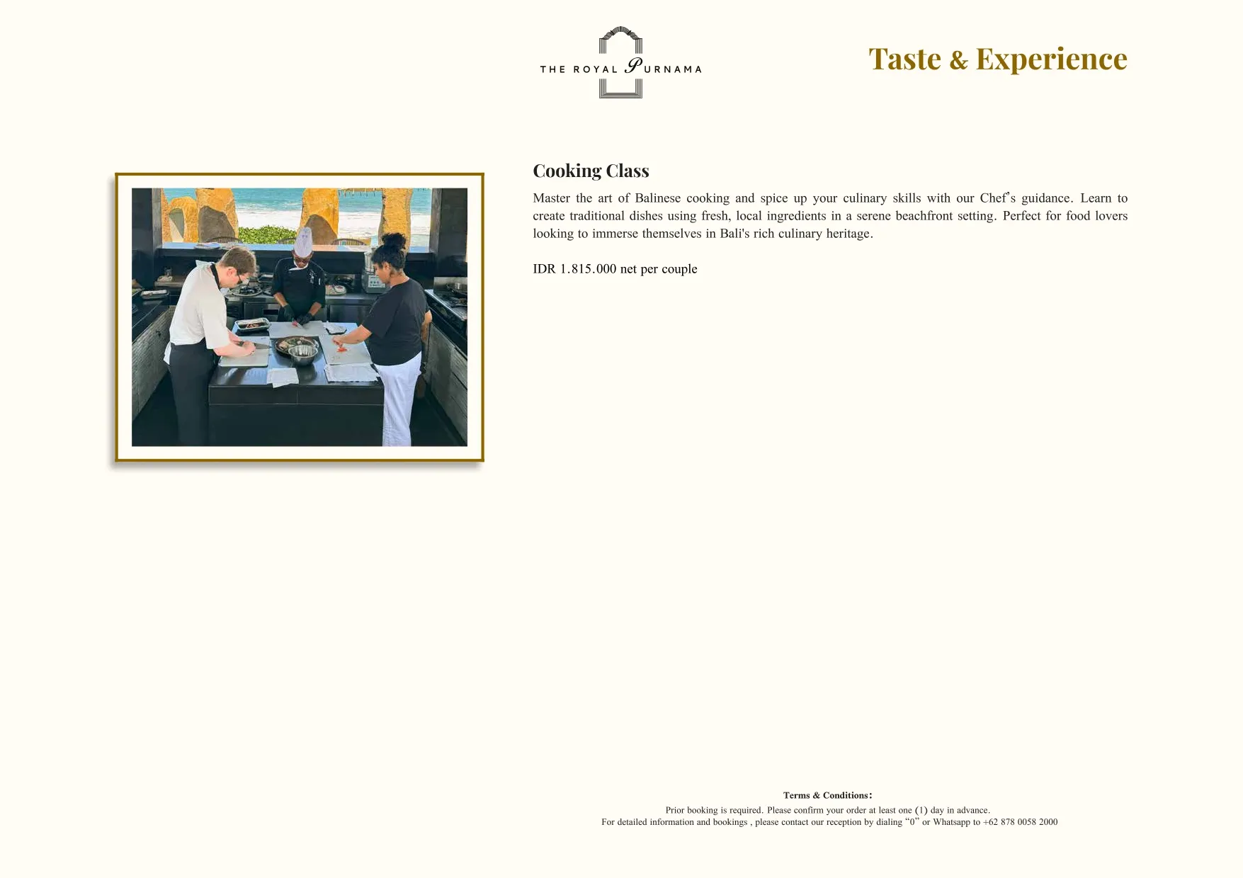 Bespoke experiences at The Royal Purnama - page 13