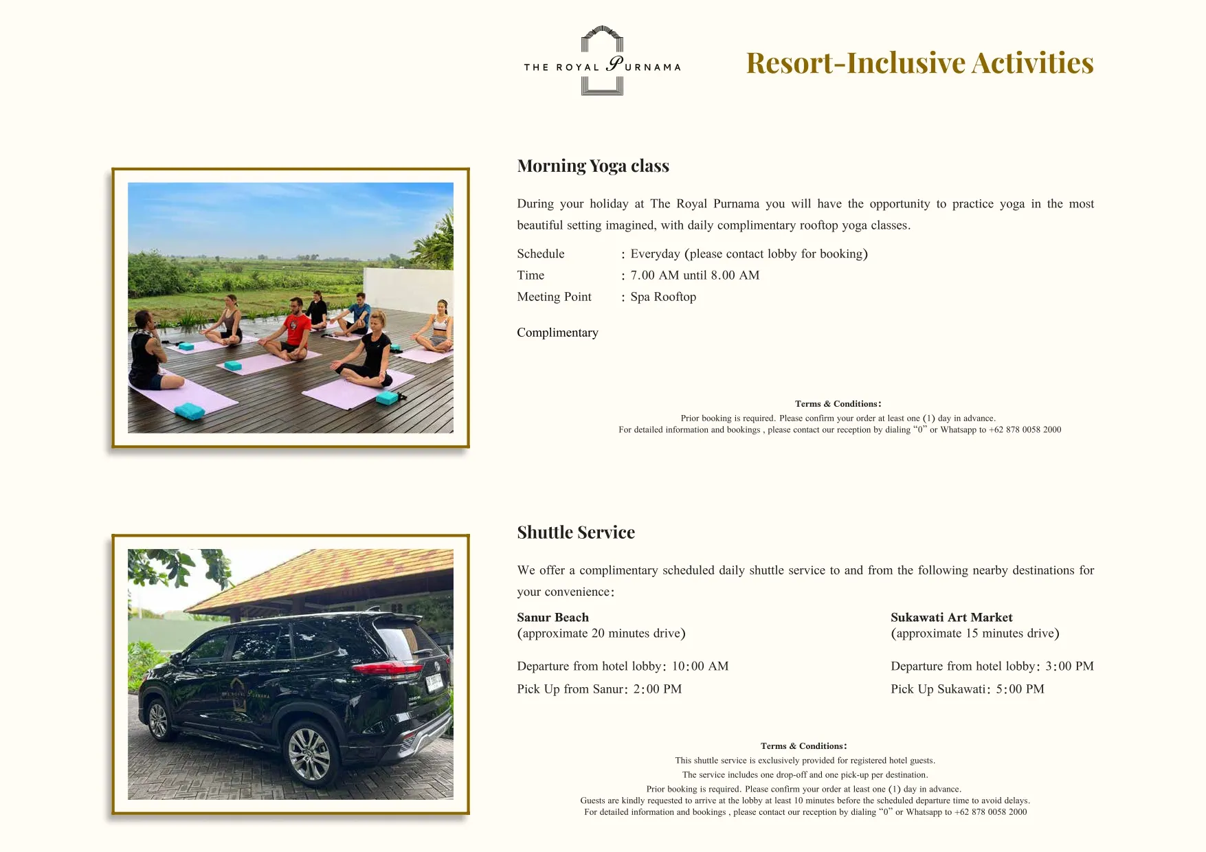 Bespoke experiences at The Royal Purnama - page 20