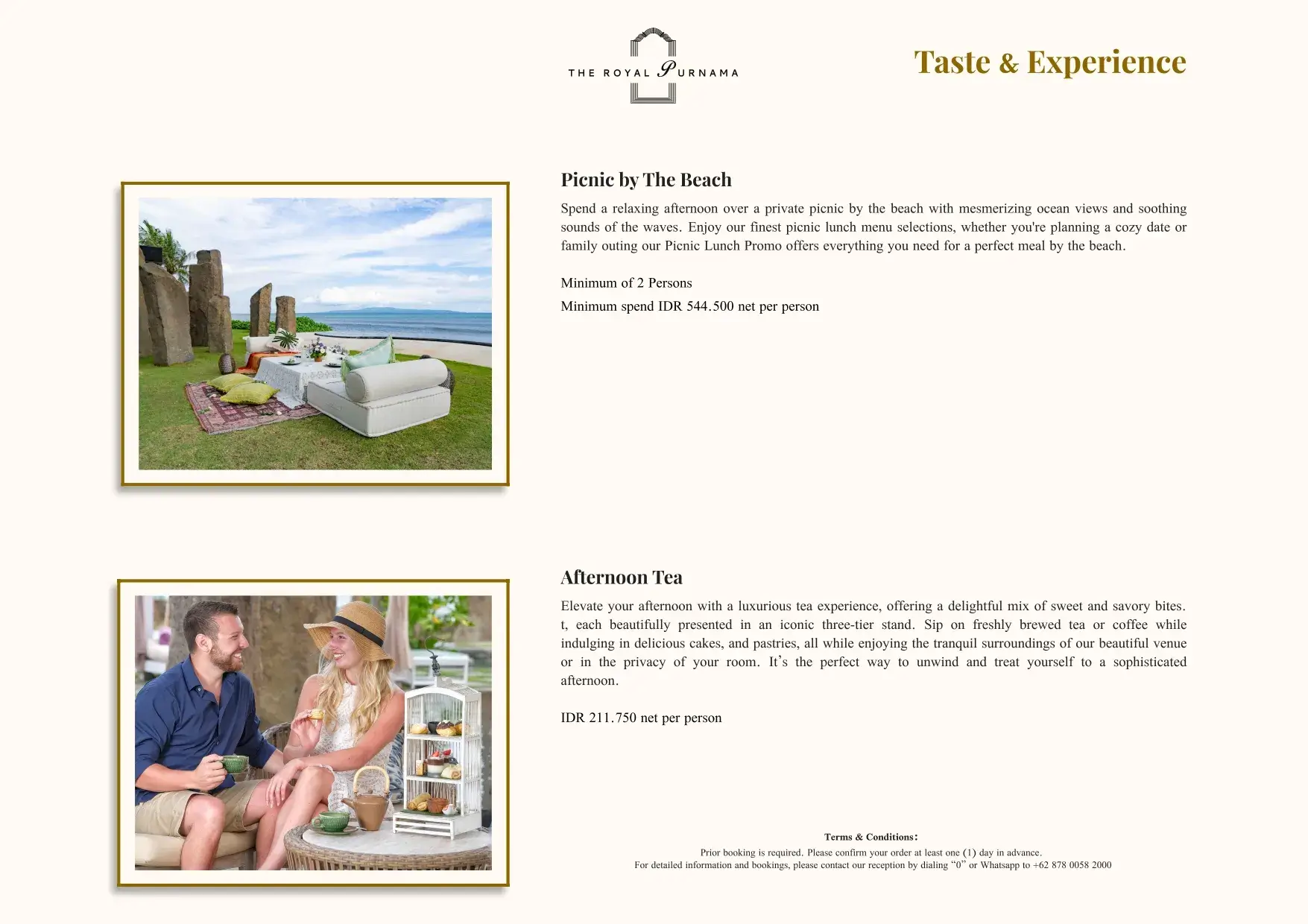 Bespoke experiences at The Royal Purnama - page 12