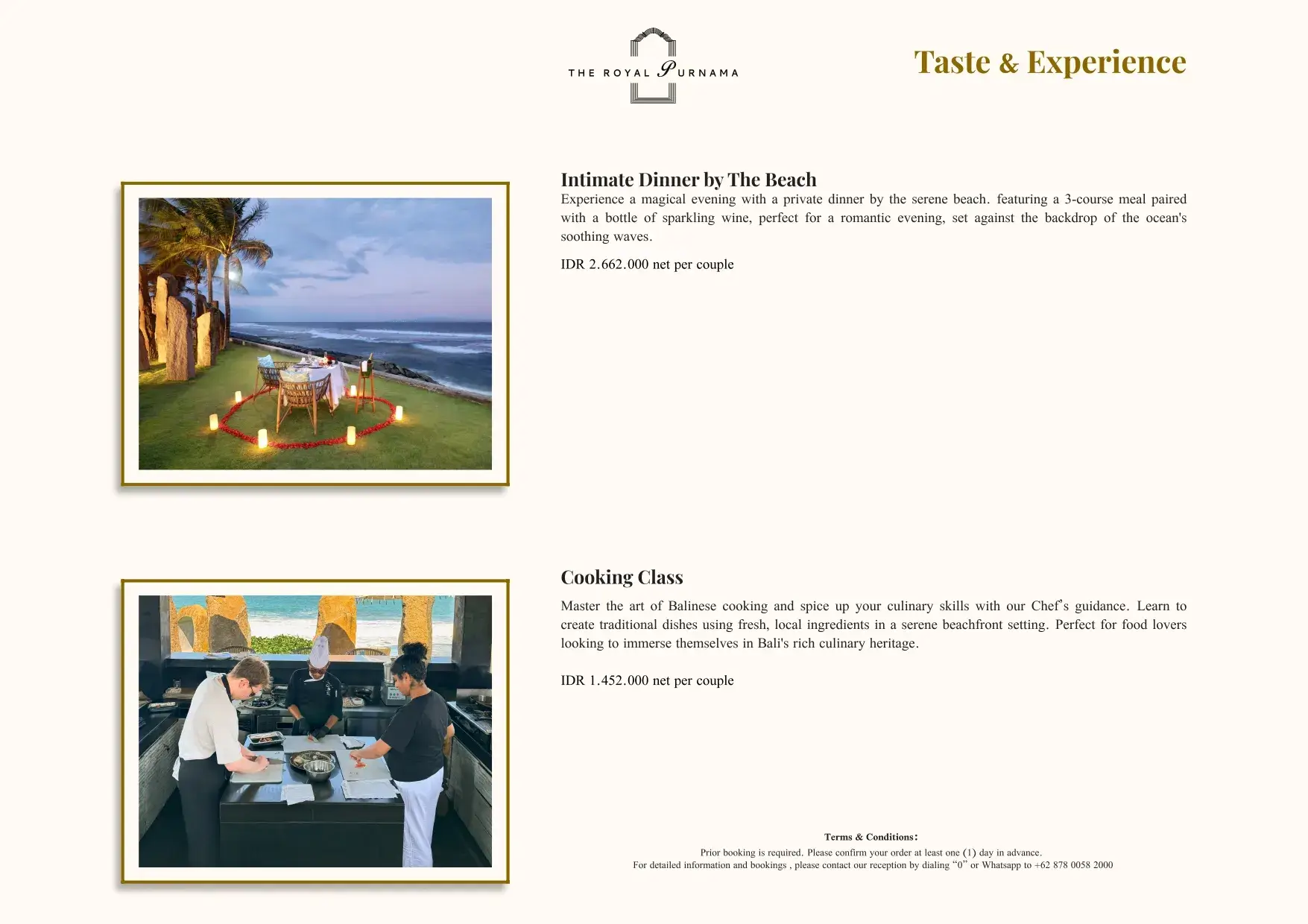 Bespoke experiences at The Royal Purnama - page 15